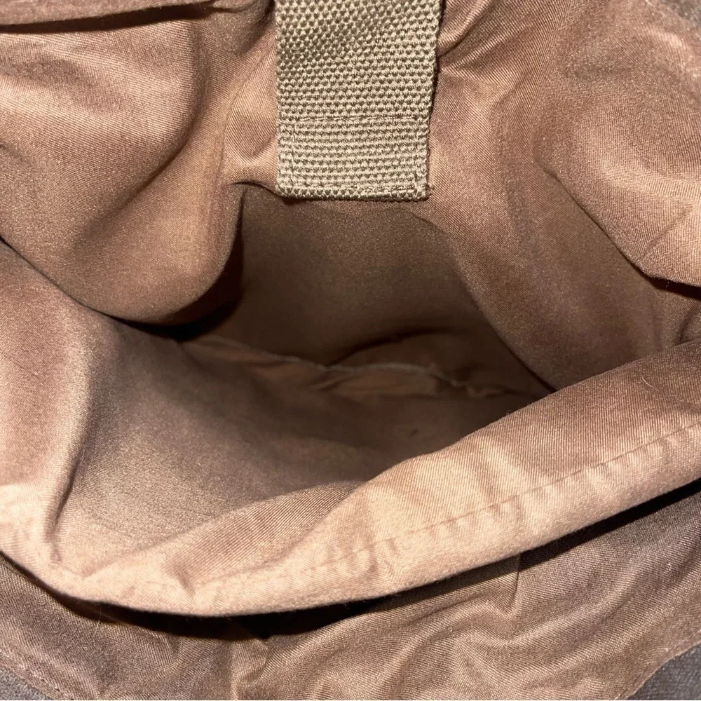 Sun Sand Cargoit Lennox Flap Fold Over Canvas Leather Backpack Buckle Rucksack